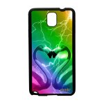 Coque samsung note 3 silicone flamand rose pas cher animaux coeur animal case dual sim noir multicolore ...