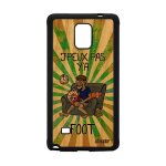 Coque pour samsung note 4 bois silicone j'peux pas y'a foot etui comique original je texte jpeux humour ...