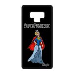 Coque samsung note 9 silicone super princesse drole noir texte cadeau d'anniversaire heros humoristique ...