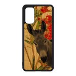 Coque samsung s20 bois silicone ane mule unique fleurs anesse telephone tetu 4g animal nature housse ...
