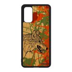 Coque samsung s20 bois silicone loup orange garcon azteque ethnique etui personnalis telephone alpha ...