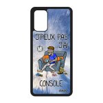 Coque samsung s20 + plus silicone j'peux pas j'ai console play bleu jeux video de protection humour geek ...