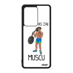 Coque samsung s20 ultra silicone je peux pas j'ai muscu drole etui sport smartphone humour crossfit bande ...