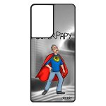 Coque samsung s21 ultra en silicone super papy humoristique noir comics bebe papi personnalis� grands ...