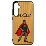 Coque samsung s23 fe bois silicone super geek comics heros housse console jeux video humoristique pas ...