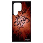 Coque samsung s23 ultra silicone infini love mobile espoir peinture amour papillon case orange coeur ...