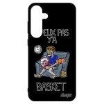 Coque samsung s24 + plus silicone j'peux pas y'a basket bumper case souple texte 5g nba noir jpeux humour ...