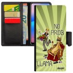 Coque pour samsung s24 ultra no prob lama cover noir problama antichoc texte bd mobile a clapet comique ...