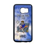 Coque samsung s6 edge silicone j'peux pas y'a hand 4g comique jpeux texte handball dessin drole bumper ...