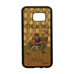 Coque samsung s7 bois silicone j'peux pas j'ai console humour jpeux humoristique housse bd vert geek ...