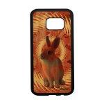 Coque samsung s7 en bois silicone lapin joli li�vre de paques antichoc animal lapine original texture ...