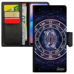 Coque signe astrologique vierge pour galaxy a12 rabat portefeuille du zodiaque horloge horoscope dessin ...