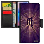 Coque signe vierge telephone a42 univers etoiles personnalis� original violet soleil astrologique noir ...