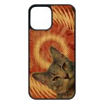 Coque silicone 12 pro / iphone 12 bois chat design housse felin animaux lolcat personnalis� chaton animal ...