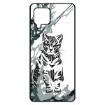 Coque silicone pour a42 chat ethnique couleur dessin housse portable art animaux petit peinture tatouage ...