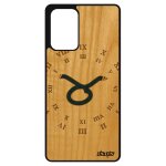Coque silicone pour a72 en bois signe taureau design astrologique du zodiaque galaxie horloge de protection ...