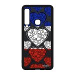 Coque silicone a9 2018 drapeau france fran�ais foot coupe du monde tricolore bleu blanc rouge solide ...