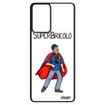 Coque silicone super bricolo a52 drole papa comique heros unique case bricoleur comics mobile noir humour ...
