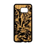 Coque silicone chat pour galaxy s7 edge bois peinture housse gel etui de samsung galaxy s7 edge