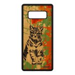 Coque silicone chat samsung galaxy note 8 bois orange tribal chaton petit case a