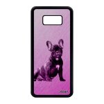 Coque silicone chien pour galaxy s8 + plus bulldog mignon design telephone dessin texture animal animaux ...