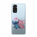 Coque silicone compatiblexiaomi note 11 stitch angel love heart pink anime silicone comics