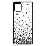 Coque silicone confettis pois note 10 lite gris petales housse fond mobile telephone romantique effet ...