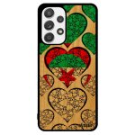 Coque silicone drapeau algerie algerien pour samsung a53 bois noir jo coeur portable can football jeux ...