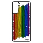Coque silicone drapeau gay pride pour samsung s21 tpu etui lesbien housse telephone gaypride unique lgbt ...