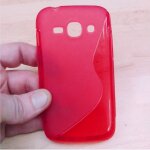 Coque silicone facon s samsung galaxy ace 3 s7270 rouge