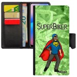 Coque silicone pour galaxy a10 cuir portefeuille super biker motard drole original antichoc bd comique ...