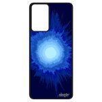 Coque silicone galaxy a52 explosion original personnalis color texture galaxie noir housse bleu espace ...