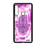 Coque silicone galaxy a9 2018 main de fatma souple rose de protection en samsung galaxy a9 2018