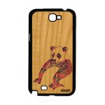 Coque silicone galaxy note 2 en bois panda telephone dual sim tribal de samsung galaxy note 2