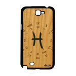 Coque silicone galaxy note 2 en bois signe poisson de protection univers samsung galaxy note 2