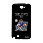 Coque en silicone galaxy note 2 j'peux pas y'a hand texte noir humour supporter de protection handball ...