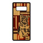 Coque silicone pour galaxy note 8 bois chat felin portable de protection samsung galaxy note 8