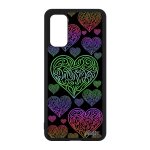 Coque en silicone galaxy s20 c�ur vert cadeau saint valentin love bumper amitie smartphone etui motif ...