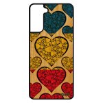 Coque silicone pour galaxy s21 bois drapeau roumanie roumain coeur fr�ne jeux olympiques football personnalis� ...