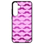 Coque silicone galaxy s24 + plus moustache de protection rose etui imprime pas cher impression homme ...