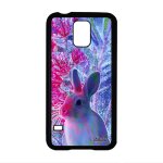 Coque en silicone galaxy s5 lapin de paques telephone design animaux lapine portable livre nature dessin ...