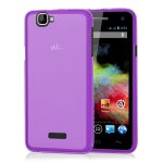 Coque silicone gel pour wiko rainbow - violet