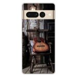 Coque en silicone - compatible google pixel 7 pro - design guitare