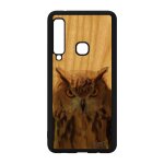 Coque silicone hibou samsung a9 2018 bois originale case personnalis� oiseau marron housse animal telephone ...