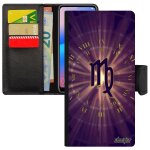 Coque silicone honor 7a cuir signe vierge cover flip case smartphone astrologique du zodiaque soleil ...