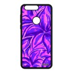 Coque silicone pour honor 8 fleurs telephone jolie mobile violet nature feuille peinture unique housse ...