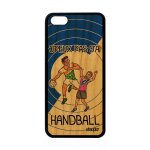 Coque silicone humour j'peux pas j'ai handball iphone 5c bois mobile bleu apple iphone 5c