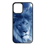 Coque silicone iphone 12 mini lion lionne 128 go animal felin fauve portable mobile motif roi eclair ...
