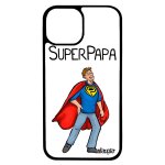 Coque silicone iphone 13 pro max super papa enfant pas cher humour blanc comique heros case dessin etui ...