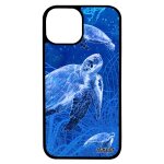 Coque silicone pour iphone 13 tortue 4g case housse motif ocean fonds marins geante algue design dim. ...